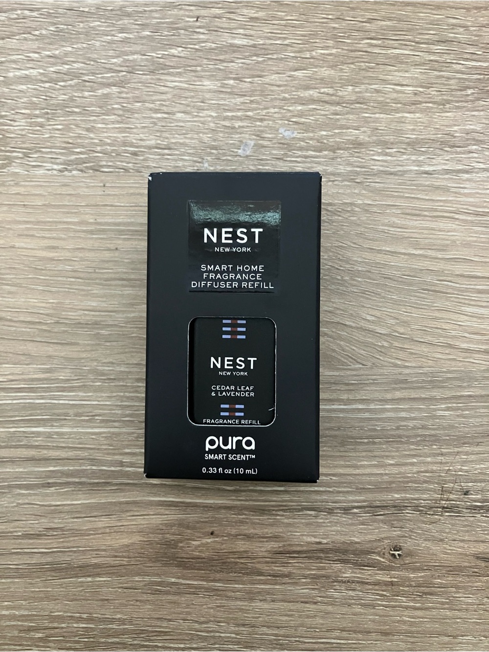 Pura NEST Fragrances Cedar Leaf & Lavender Smart Home Diffuser Refill - Black